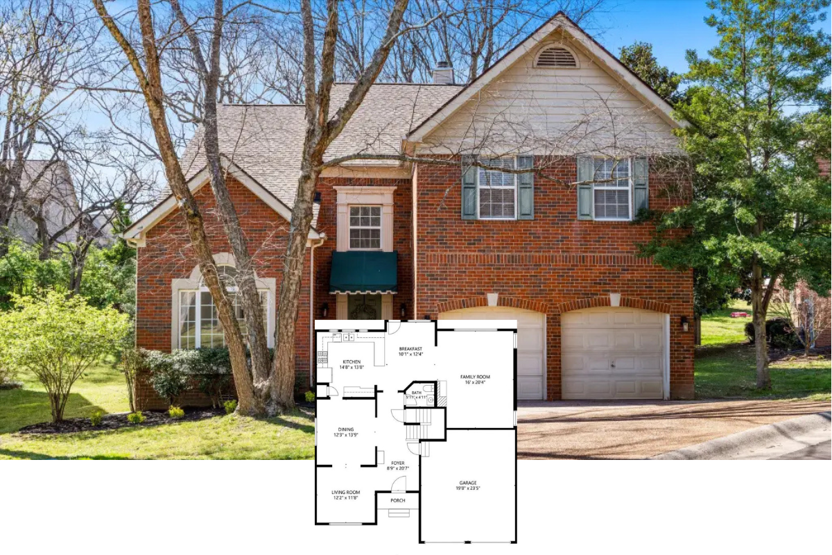 Traditional 4-Bedroom Colonial Home with Double Garage and Rear Deck (2,988 Sq. Ft. Floor Plan)