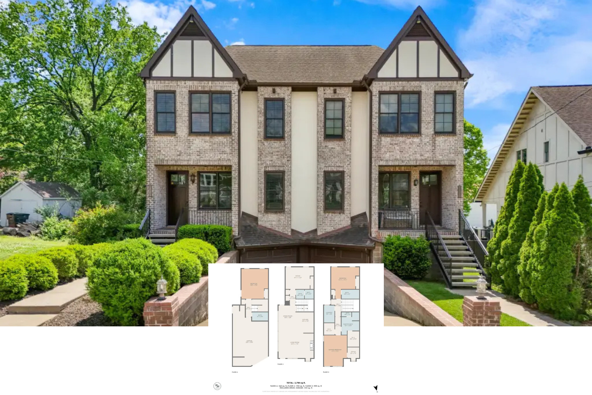 4-Bedroom Tudor Duplex-Style Home with Walkout Basement and Covered Patio (2,790 Sq. Ft. Floor Plan)