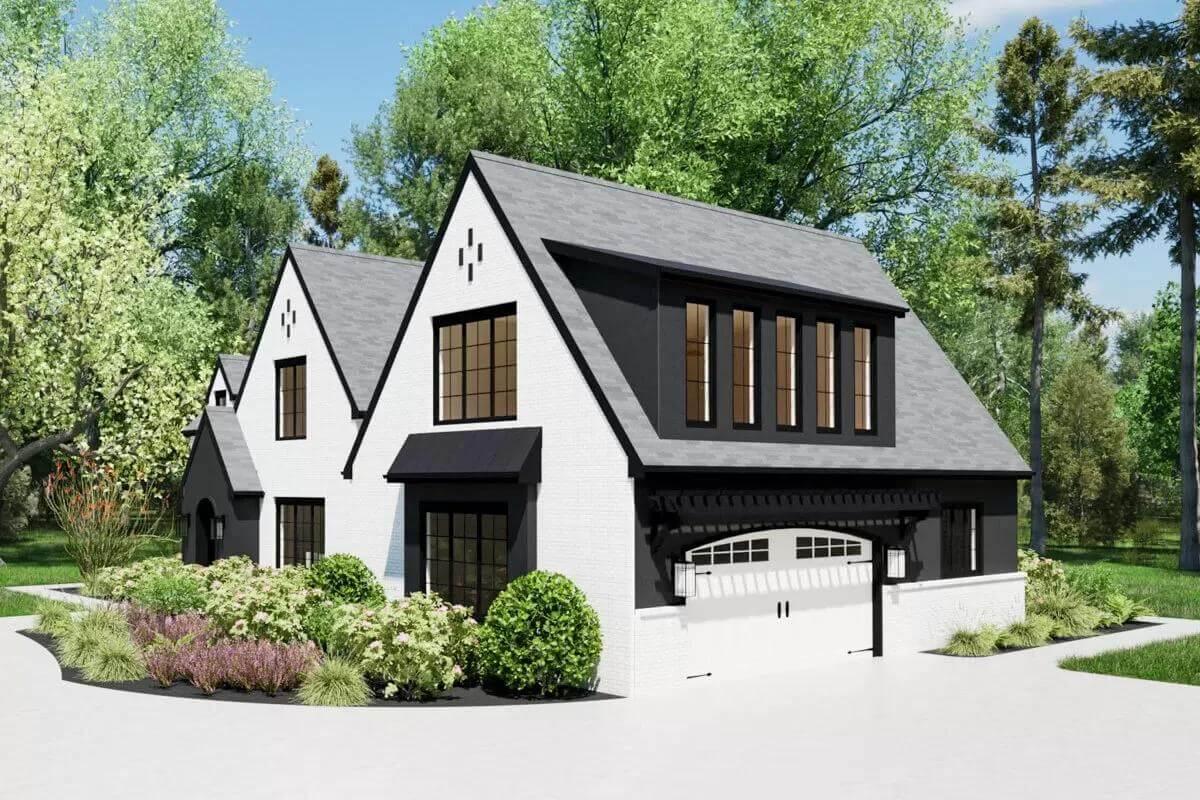 Modern Gables and Striking Black Accents Steal the Show
