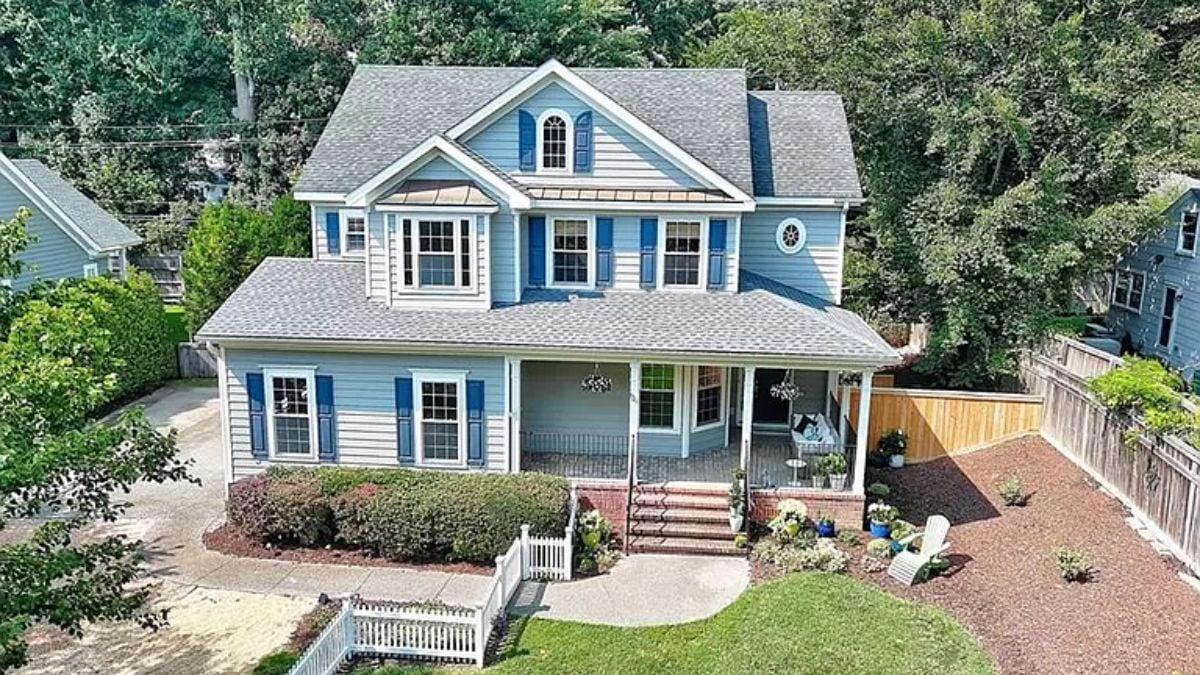 Classic Craftsmanship with Delightful Blue Shutters