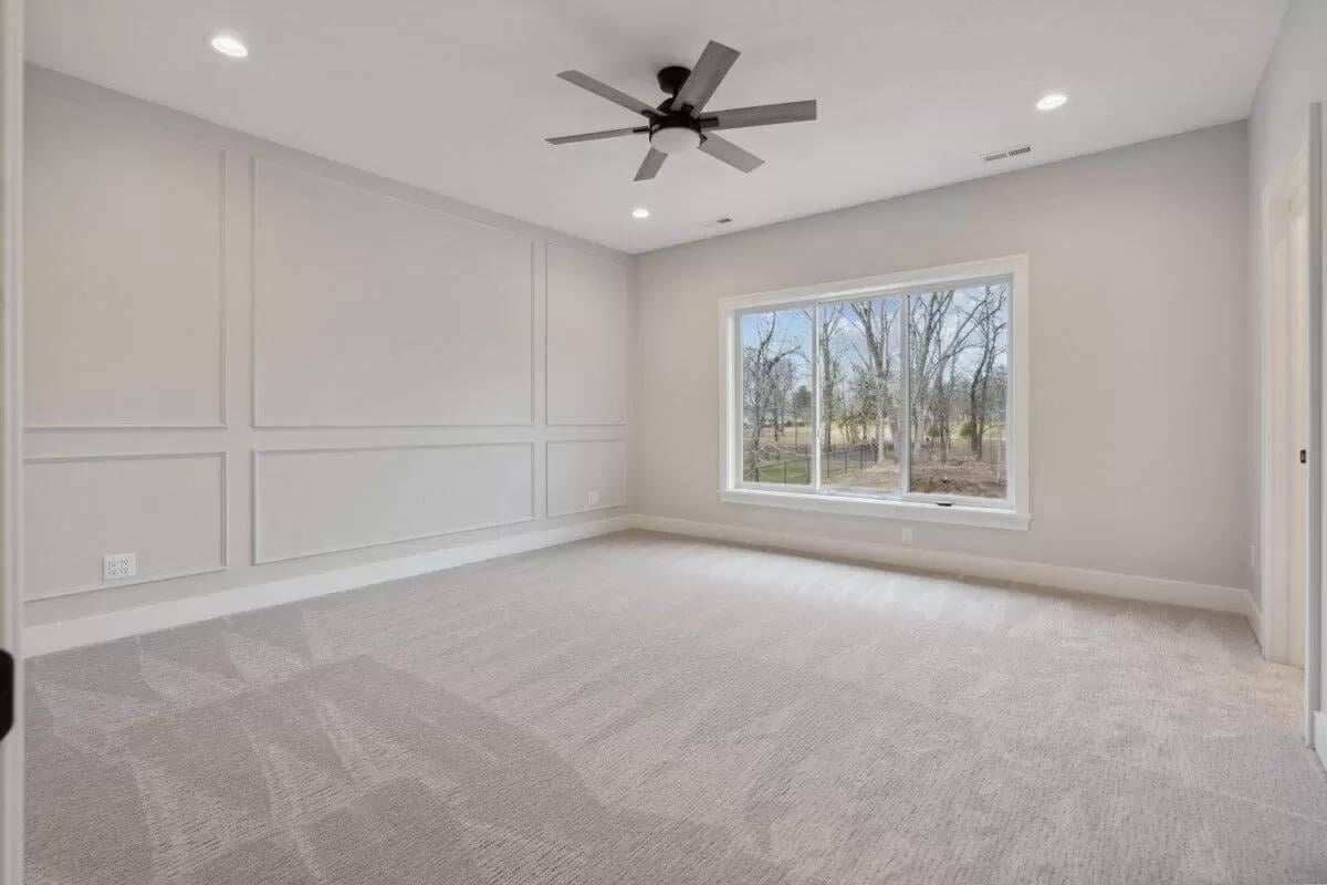 Appreciate the Clean Lines and Wall Trim in This Modern Craftsman Space