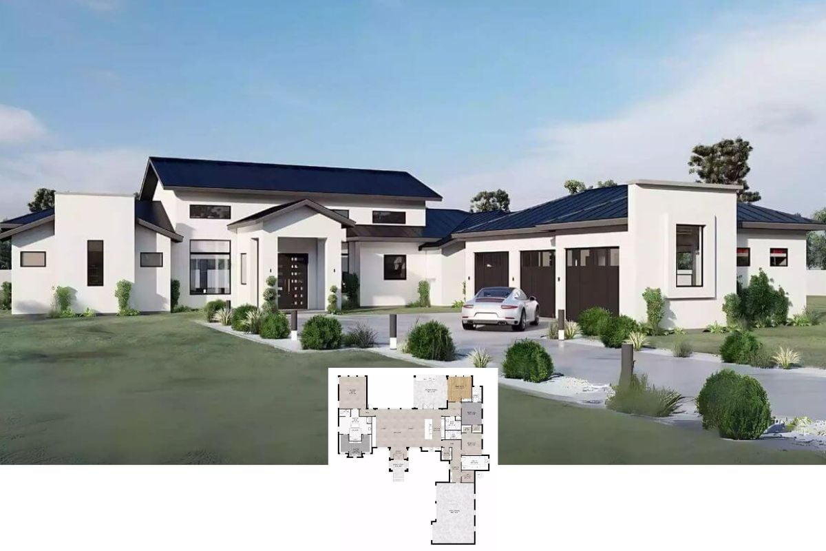 Grace Hills 3-Bedroom Modern Ranch with Covered Patio and 3-Car Garage (Floor Plan)