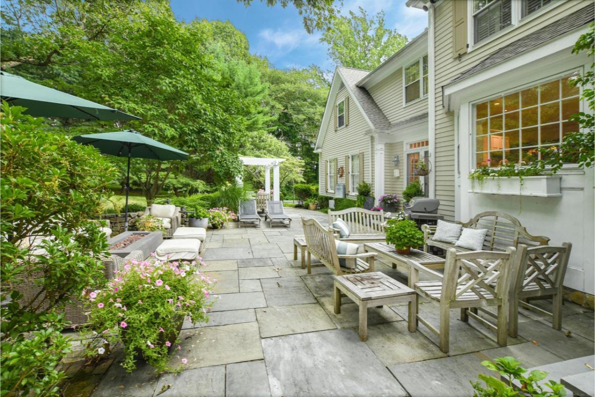Discover the Tranquility of This Stone Patio Oasis