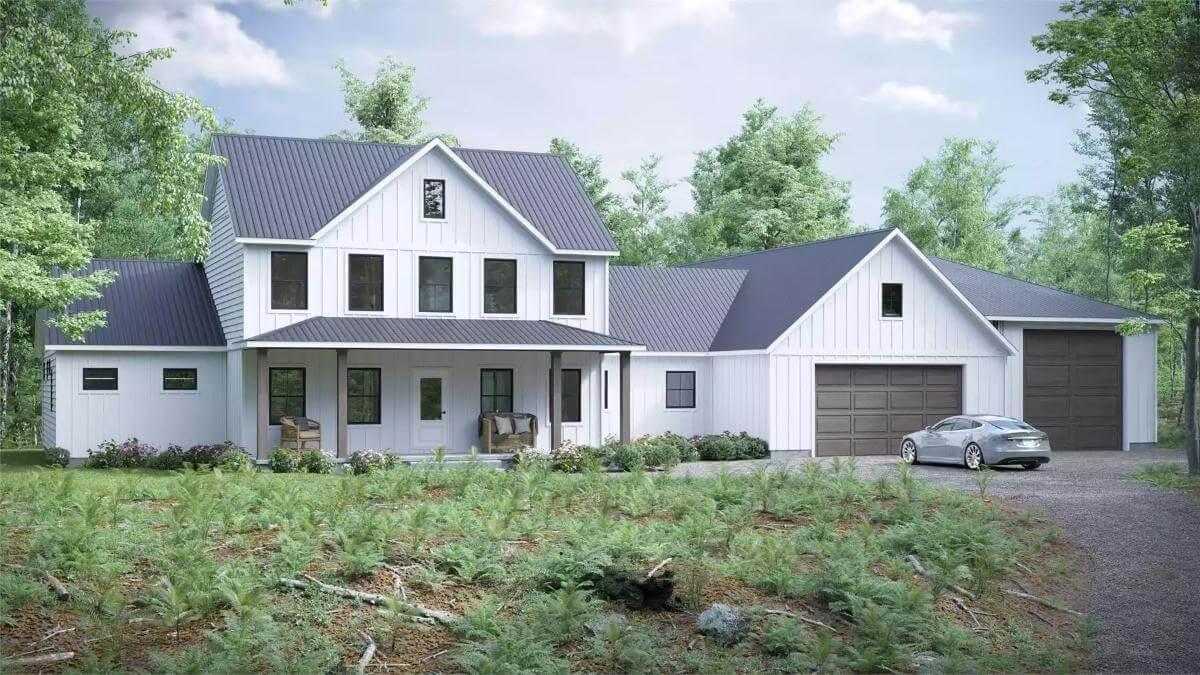 Embrace the Clean Lines of This Rustic Modern Farmhouse