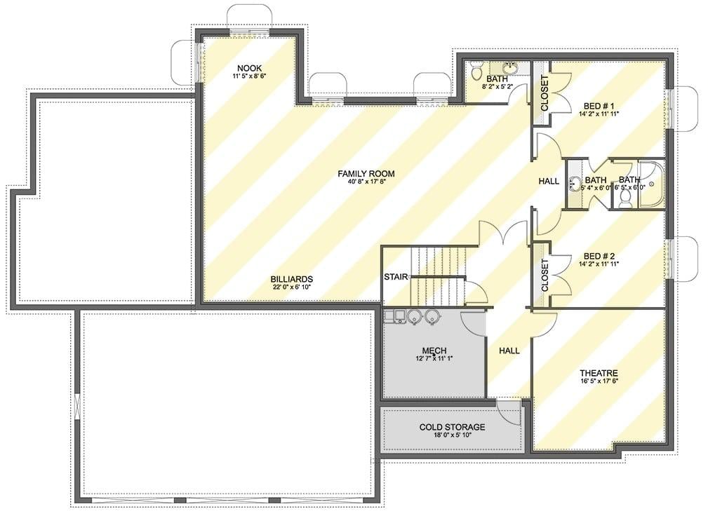 Explore This Family-Friendly Layout with a Dedicated Theatre Room
