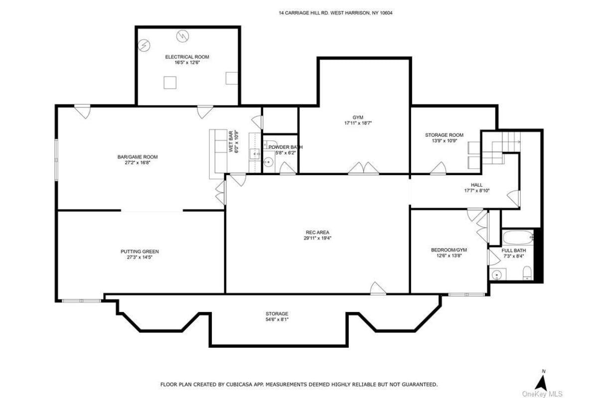 Basement Oasis with Bar and Putting Green for Endless Entertainment
