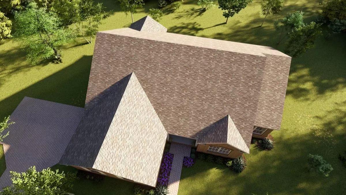Admire the Expansive Rooflines from Above