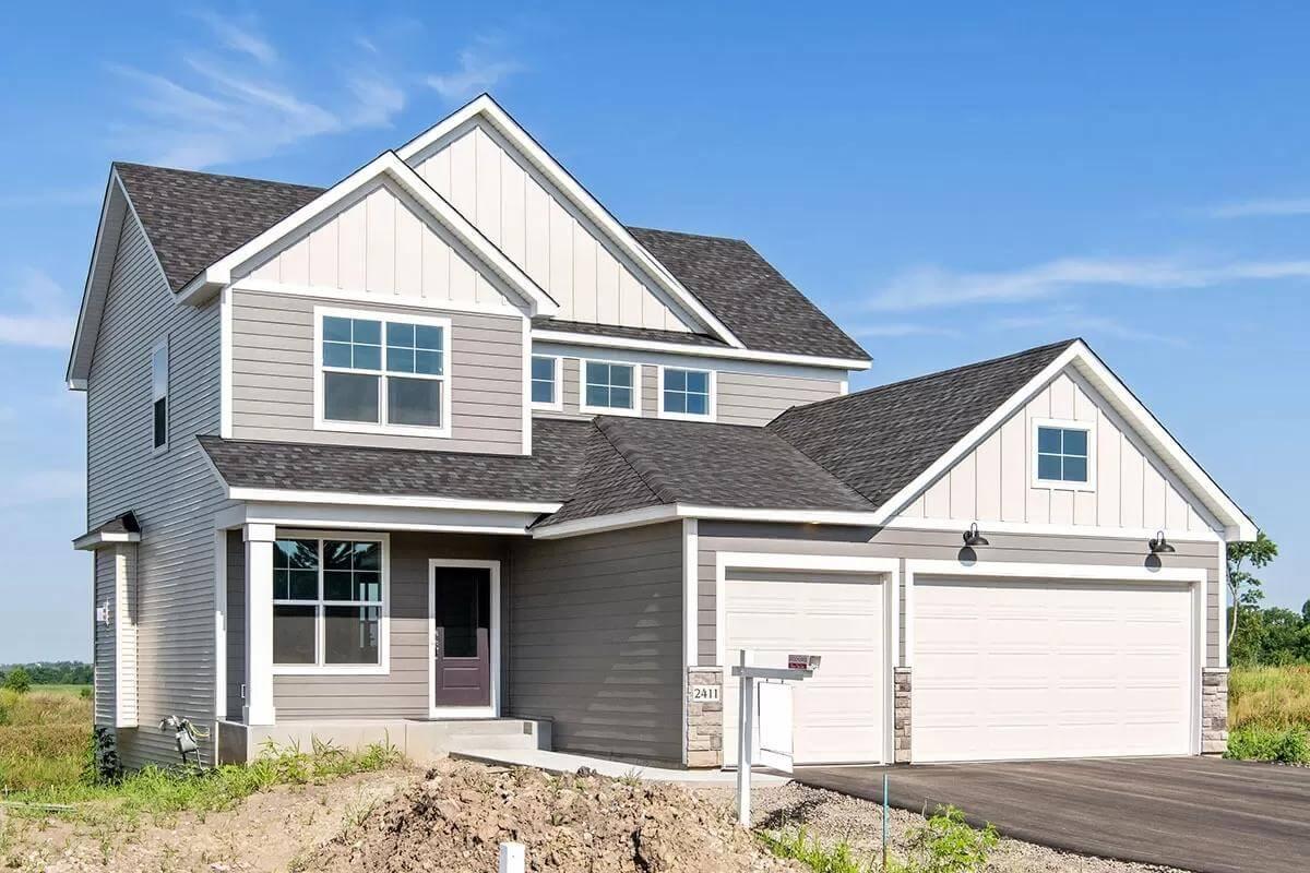 Classic Craftsman Exterior with a Modern Garage Touch