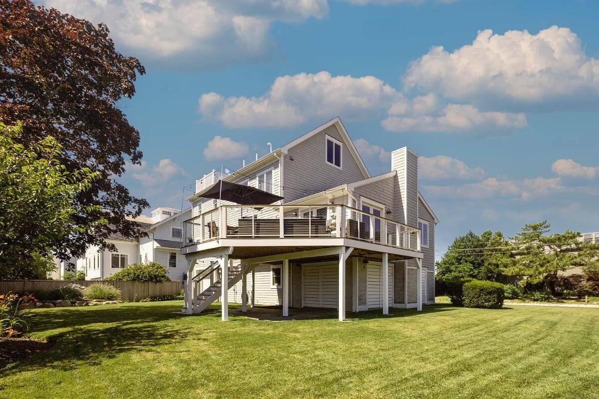 Elevated Coastal Deck Perfect for Enjoying Sea Breezes