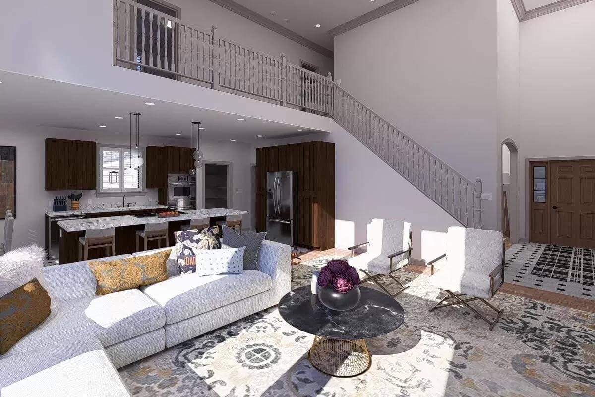 Take a Look at the Open-Concept Design with This Stunning Staircase