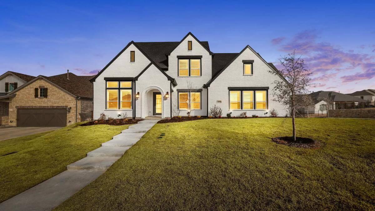 Look at Those Striking Gables on This Modern Tudor Home