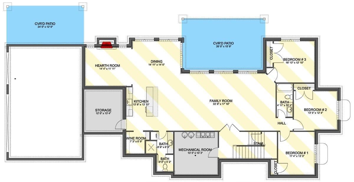 Explore the Cozy Hearth Room and Convenient Wine Storage