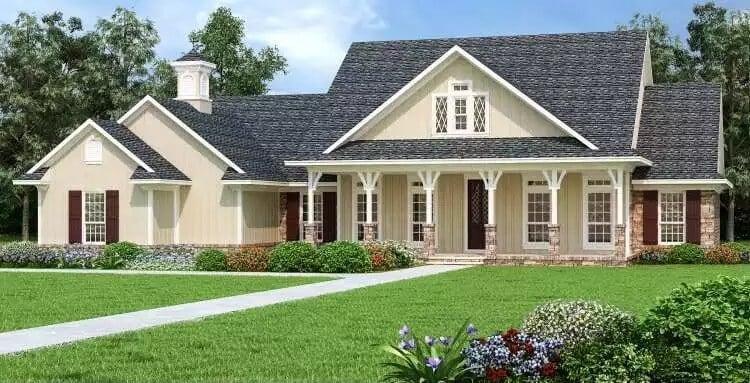 Classic Ranch-Style Home with Inviting Front Porch