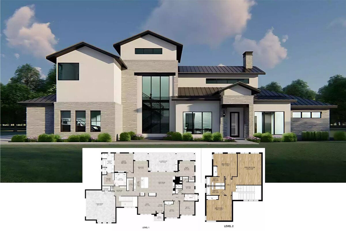 4-Bedroom Arbor Edge Contemporary Farmhouse with Bonus Room and Open-Concept Living (Floor Plan)