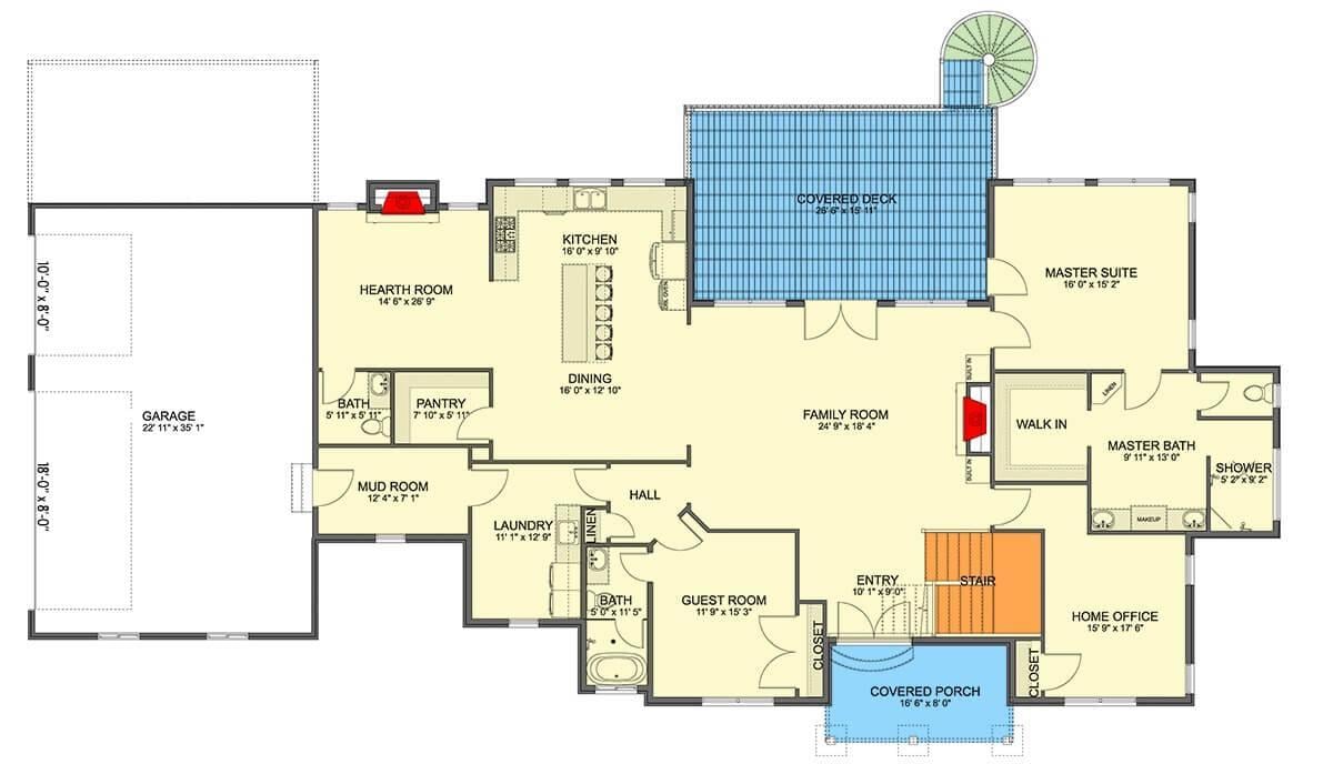 Explore This Spacious Floor Plan with a Versatile Hearth Room
