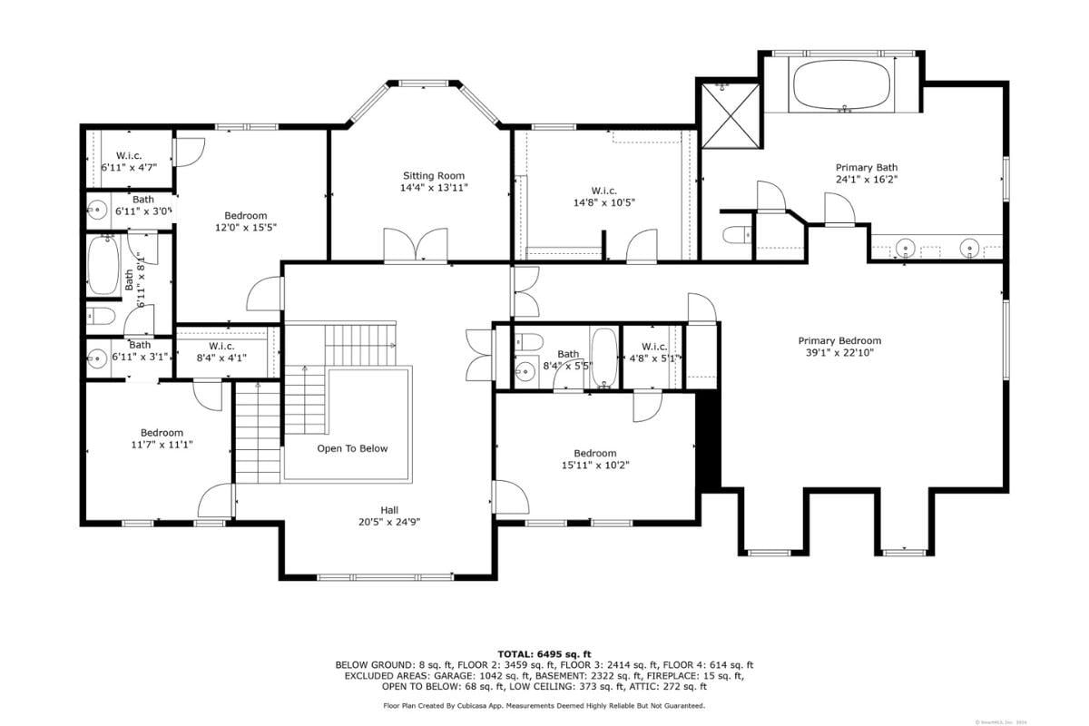 Unveiling the Upper Floor: Spacious Primary Suite and Cozy Sitting Room Layout