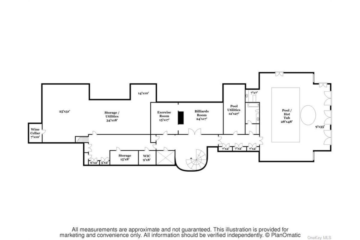 Explore the Expansive Lower Level with Pool and Billiards Room