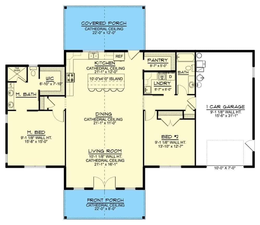 Explore This Thoughtfully Designed Home with a Spacious Covered Porch