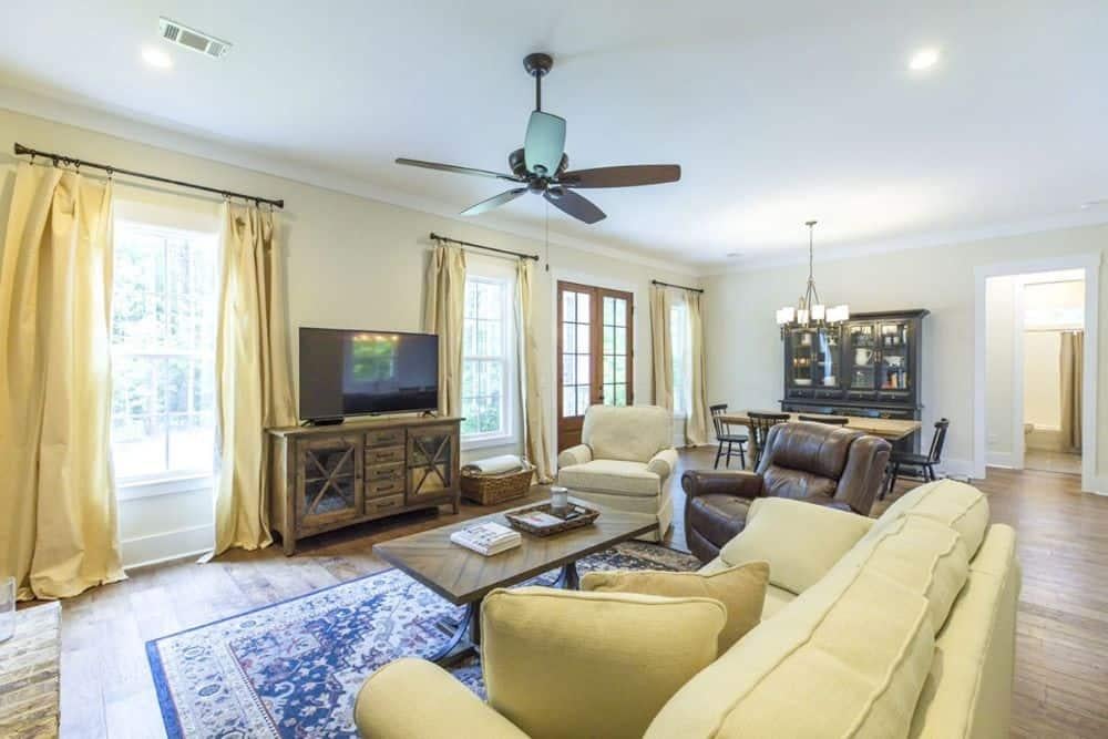 Contemporary Craftsman Comfort with Classic Hardwood Flooring