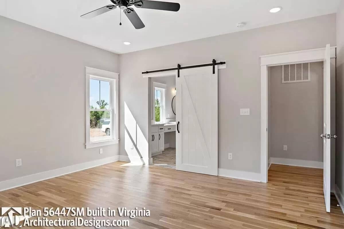 Check Out the Sliding Barn Door Adding a Rustic Twist