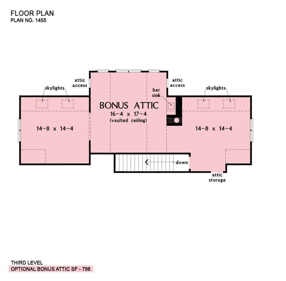 Explore the Versatile Bonus Attic with Skylights