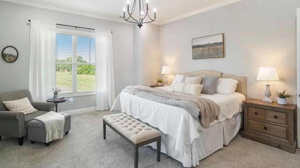 Serene Bedroom Retreat with a Cozy Reading Nook