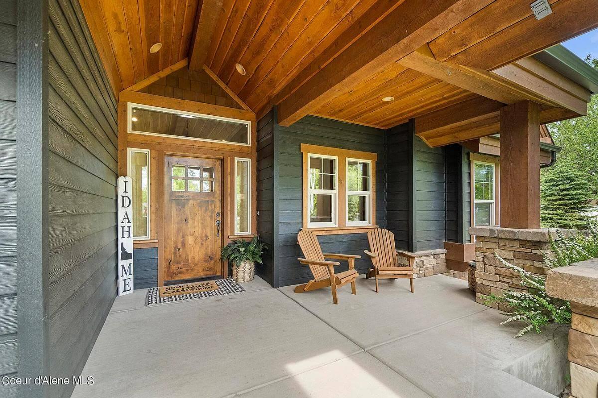 The Welcoming Craftsman Porch with Timber Accents