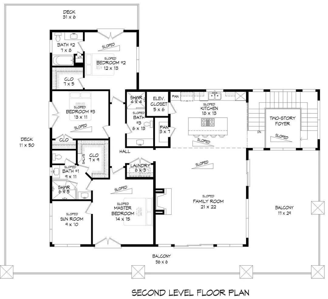 Discover the Versatility of a Second-Level Sunroom in This Spacious Floor Plan