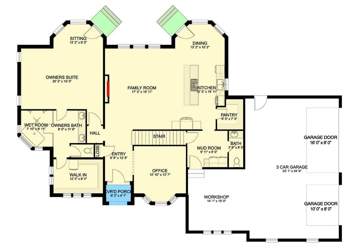 Spacious Floor Plan with Dedicated Workshop and Mud Room