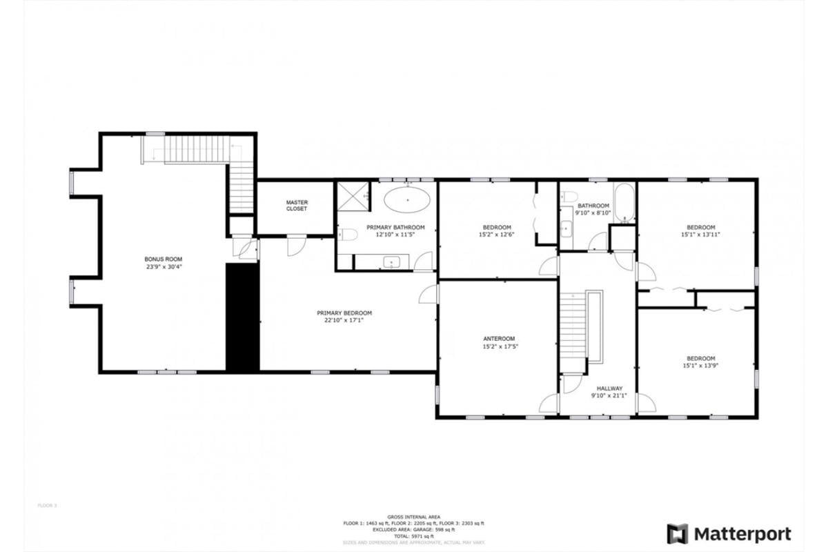 Explore the Second Floor: Bonus Room and Generous Primary Suite Await