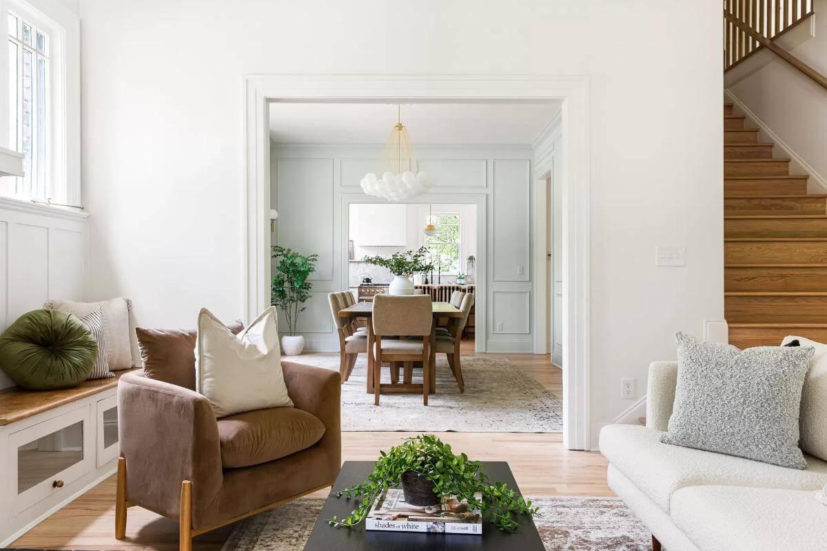 Discover the Seamless Room Transition in This Craftsman Interior