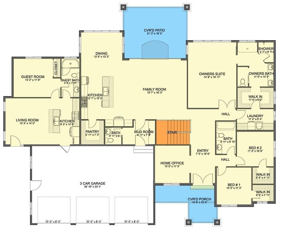 Expansive Family Home with Walk-In Closets and Versatile Spaces