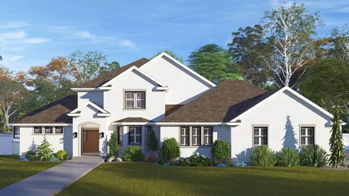 Classic Elegance with Distinctive Gable Rooflines