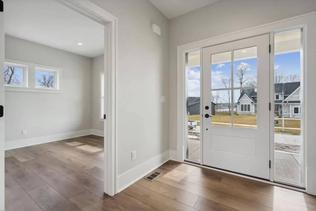 Step Into This Modern Craftsman Entryway with Abundant Natural Light