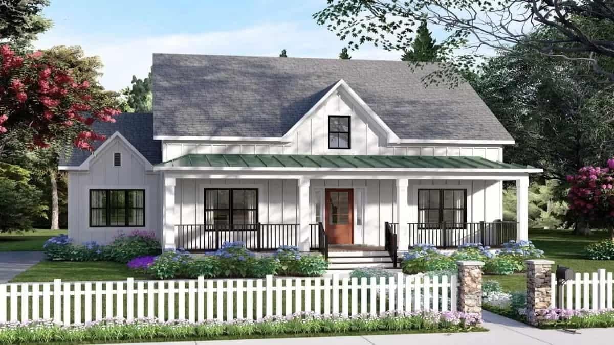 Classic Farmhouse Charm with a Welcoming Front Porch