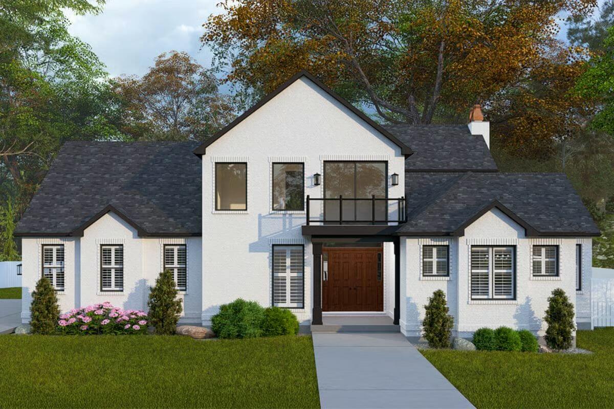 European-Style 3-Bedroom Home with Gaming Loft and Optional Basement (Floor Plan)