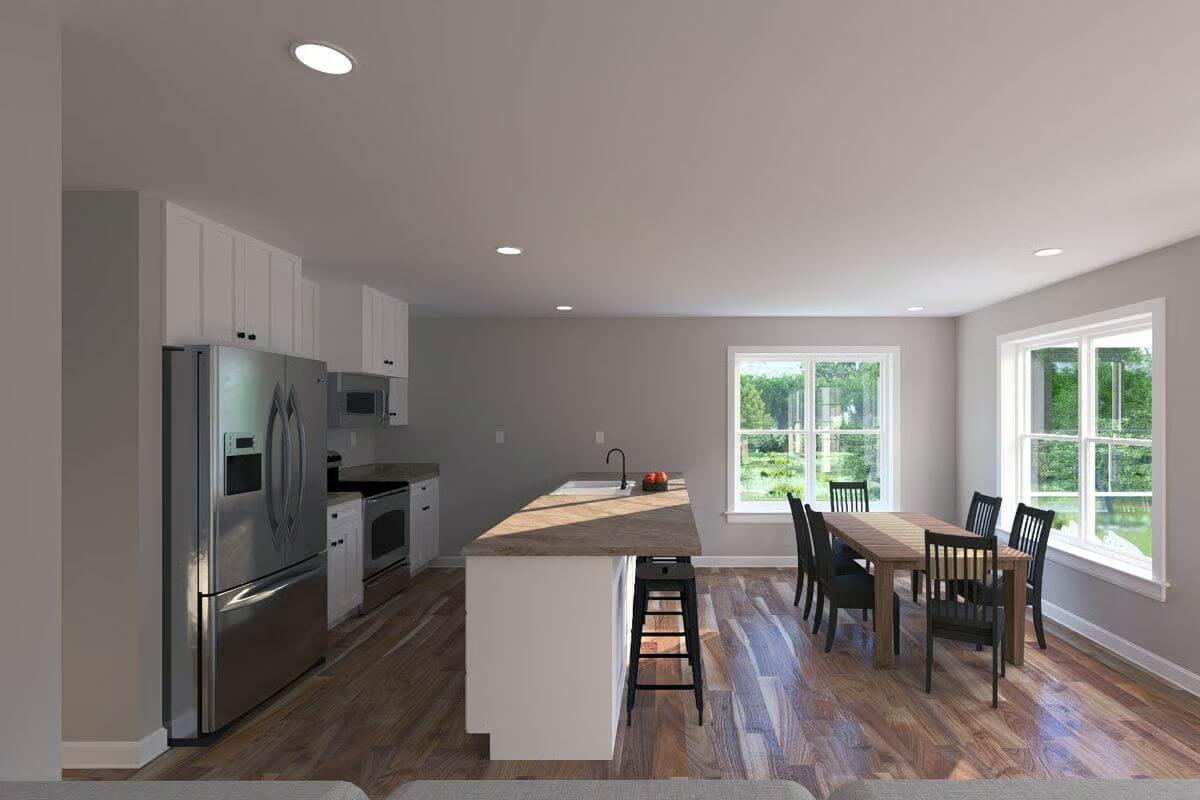 Kitchen and Dining Area