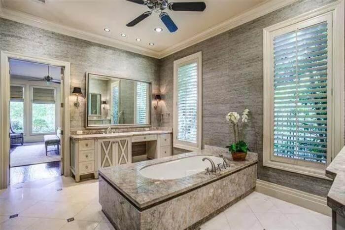 Wow, Look at the Marble Tub in This Classic Bathroom Retreat