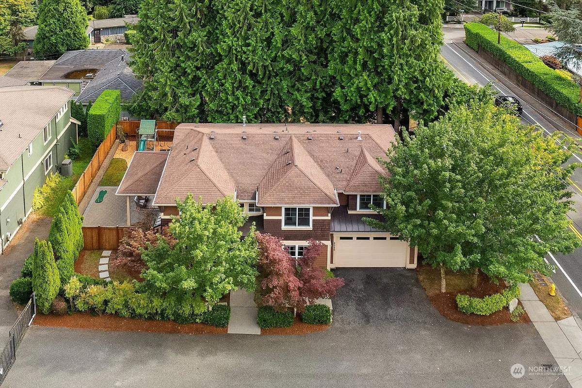 Aerial View of Craftsman Gem Nestled Amidst Lush Greenery
