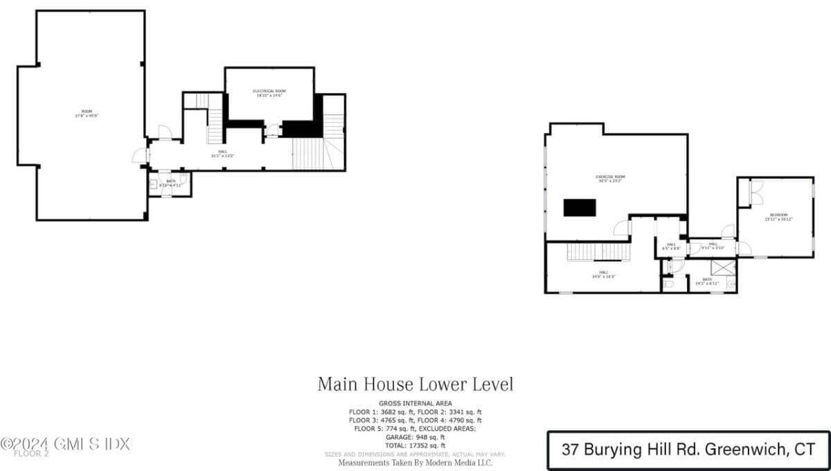 Discover the Spacious Lower Level with Game and Exercise Rooms