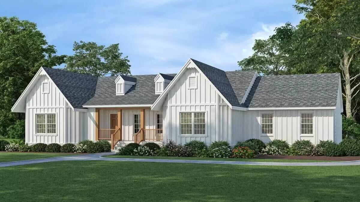 Classic Craftsman Facade with Welcoming Front Porch