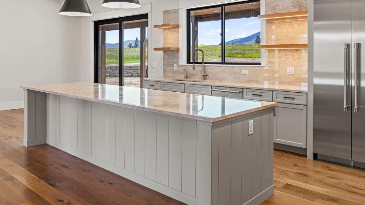 Wow, Look at the Expansive Island in This Contemporary Craftsman Kitchen