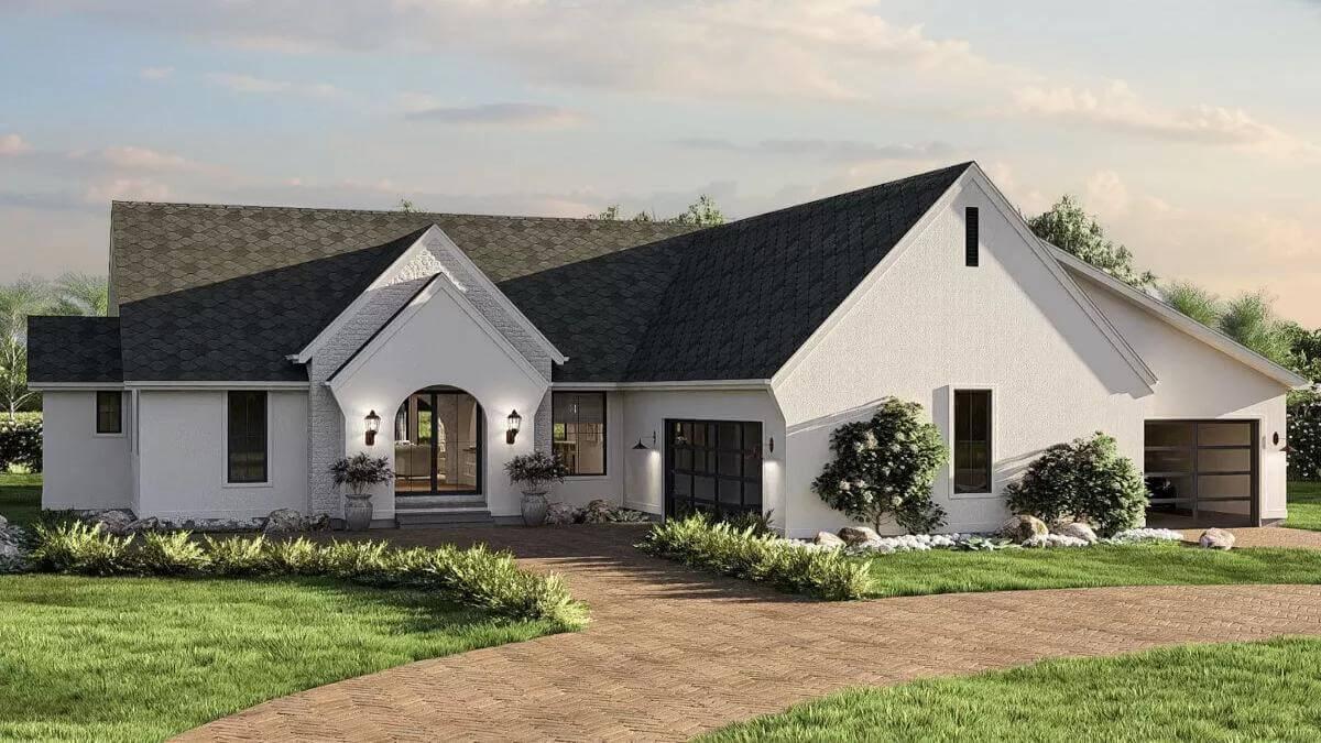 Explore the Graceful Simplicity of This Modern Ranch-Style Home