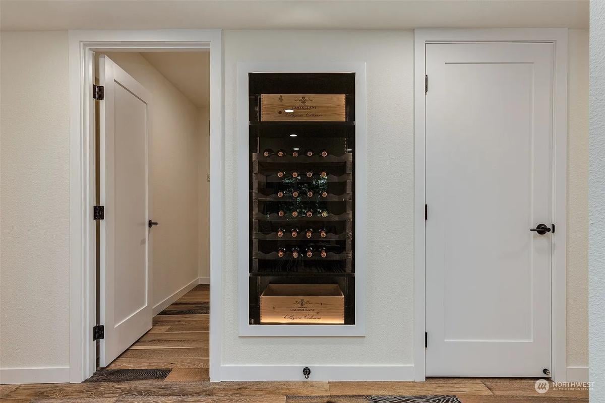 Spot the Built-In Wine Display in This Modern Craftsman Nook