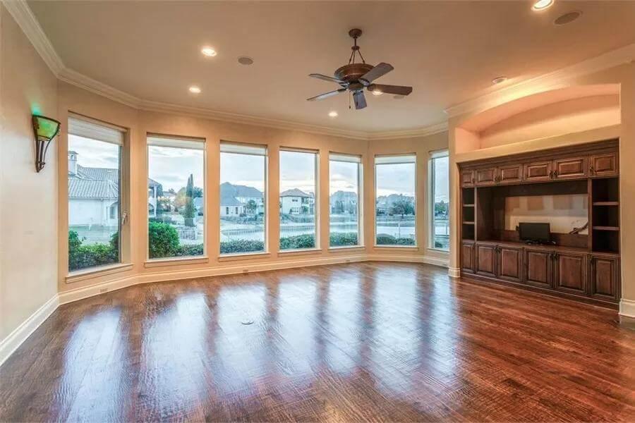 Wow, Check Out These Floor-to-Ceiling Windows in the Living Room