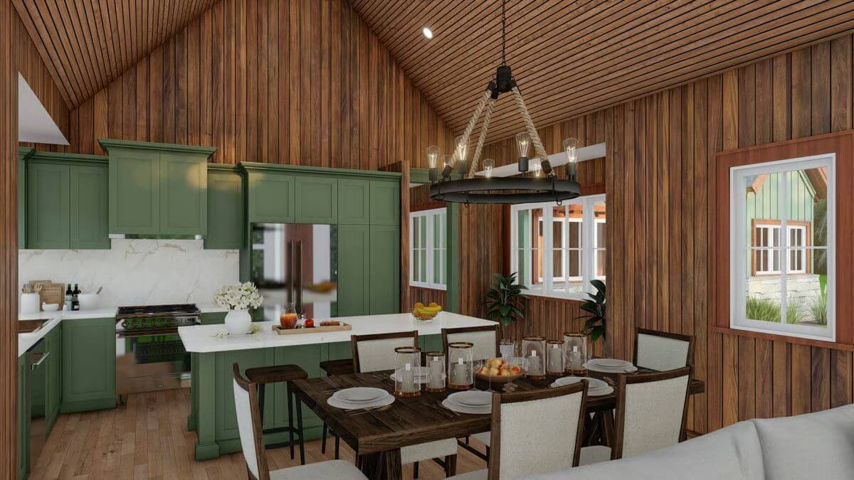 Dining Area and Kitchen