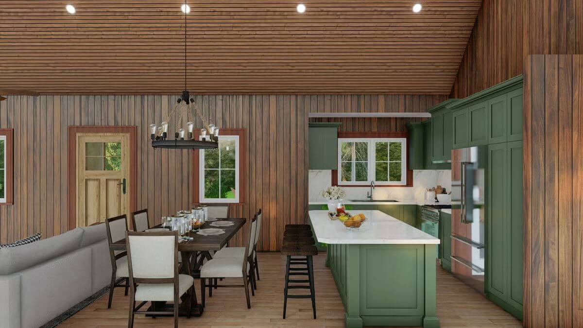 Kitchen and Dining Area