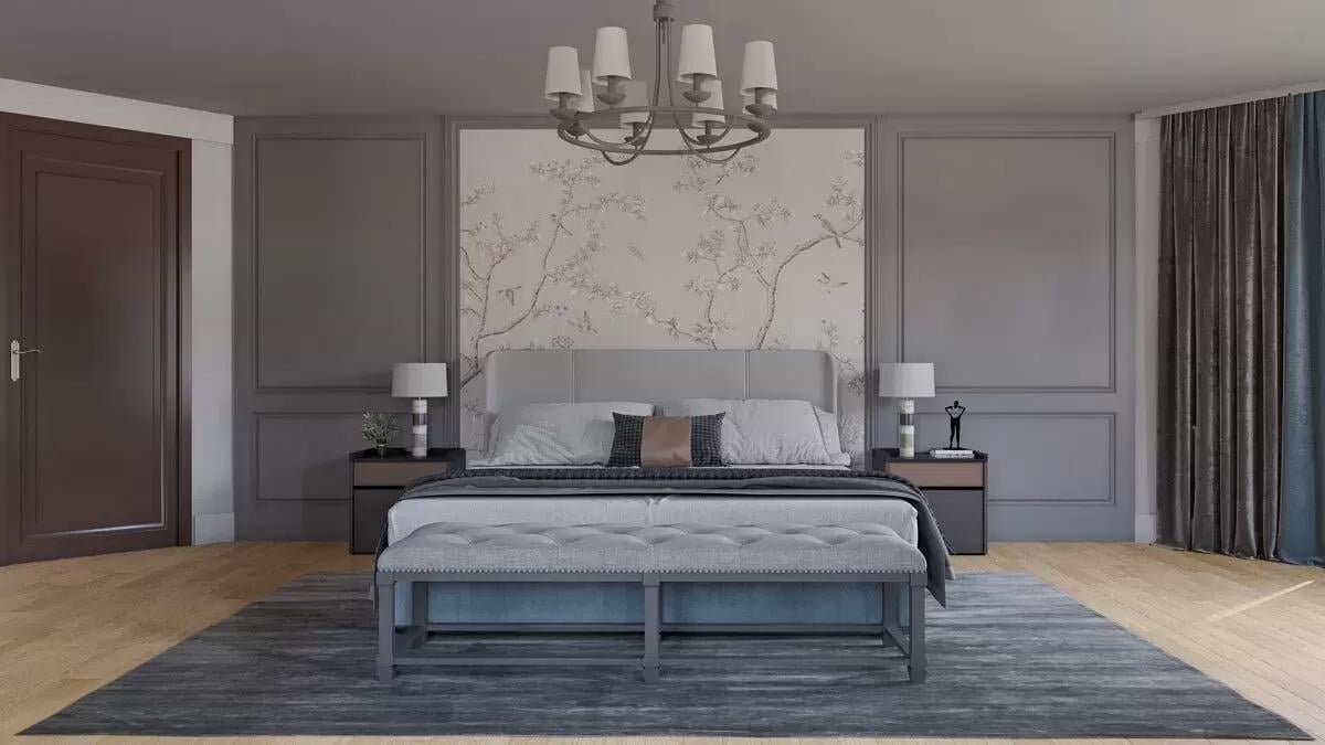 Explore This Tranquil Bedroom with a Botanical Touch