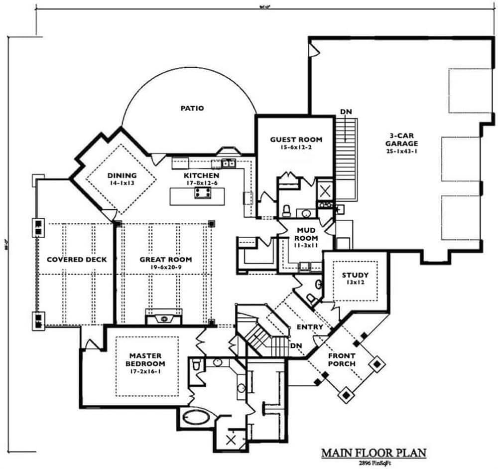 Spacious Main Floor Plan with Thoughtful Room Placement