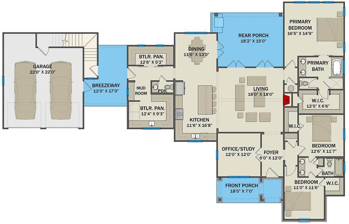 Explore the Thoughtful Layout and Breezy Connectivity of the Floorplan
